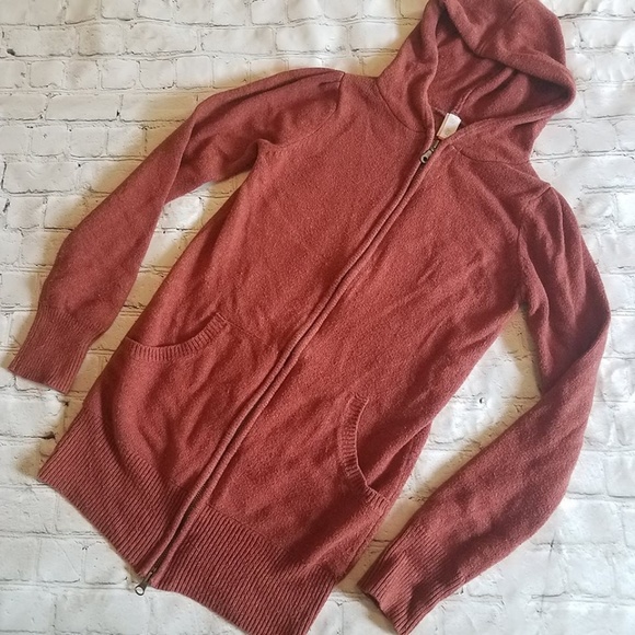 rust color hoodie